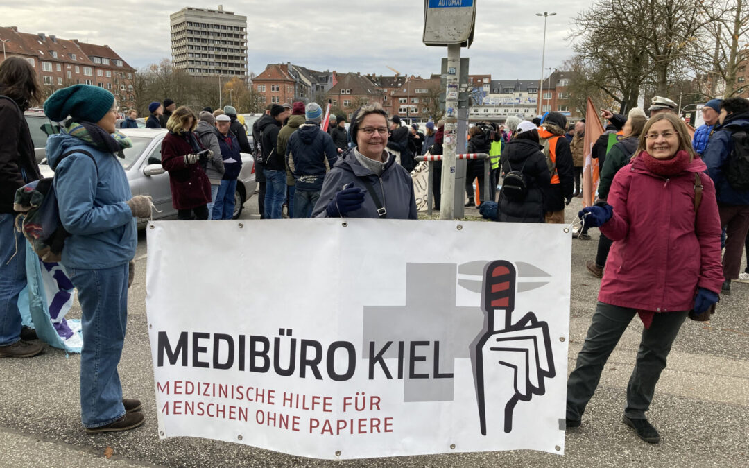 Auf der Anti-GEAS Demo in Kiel